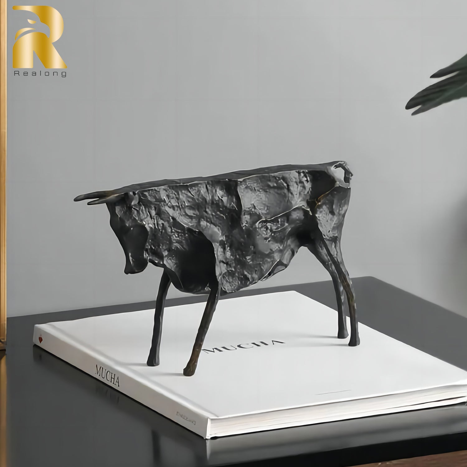 Abstract Bronze Bull Statue Bronze Replica Art Crafts by Picasso Famous Bronze Bull Sculpture For Home Decor Collection Gifts