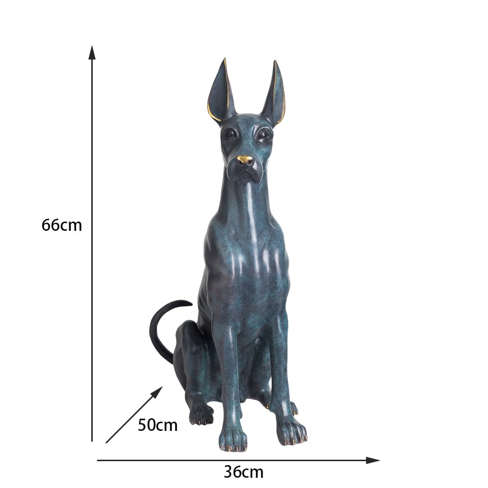 Bronze Labrador Retriever Sculpture – 11" Handcrafted Sitting Dog Figurine – Solid Lost-Wax Cast, Antique Finish, Pet Memorial/Home Décor/Dog Lover Gift