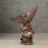 Resin Statue Of Archangel Saint Michael With Wings Angle Resin Sculptures Archangel St. Michael Figurines For Home Decor Crafts
