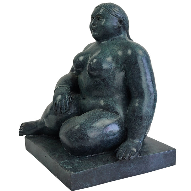Bronze Fat Woman Sculpture Bronze Famous Statue Home Hotel Decor Bronze Crafts