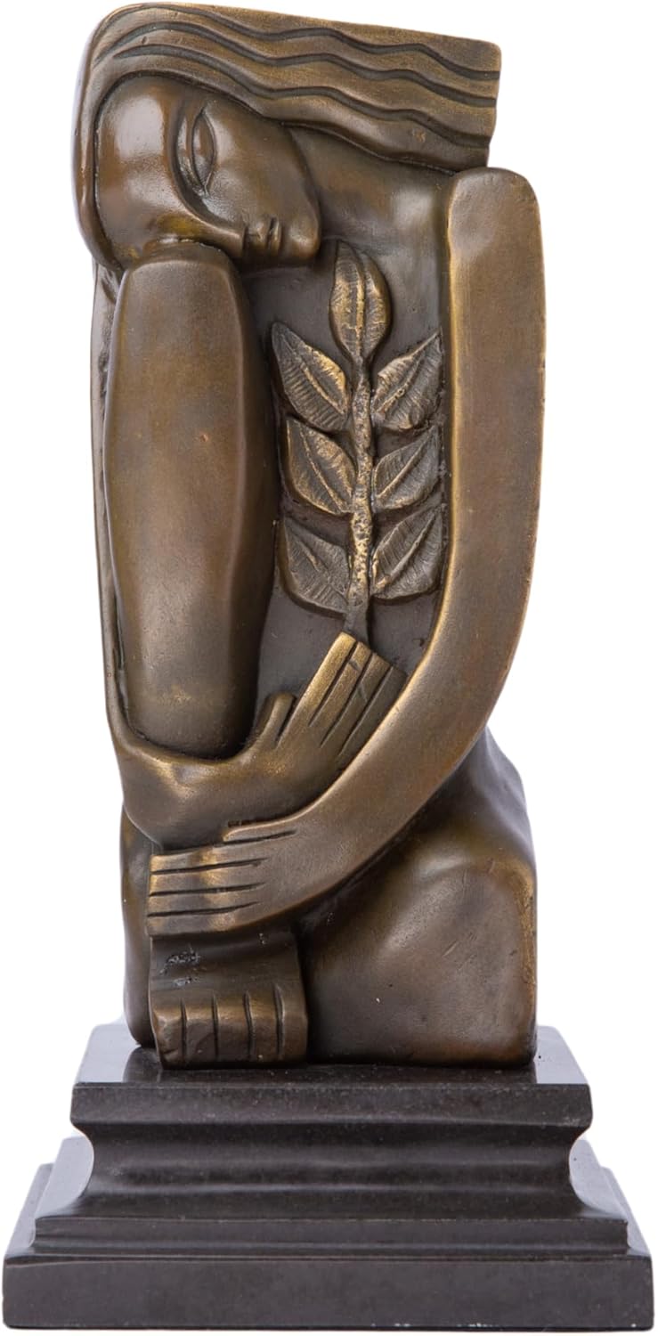 9.8'' Salvador Dalí Signed Bronze Sculpture – Surrealist Woman Figurine on Marble Base, Limited Edition Collectible Art for Gift, Home Office Decor, Museum & Gallery Display