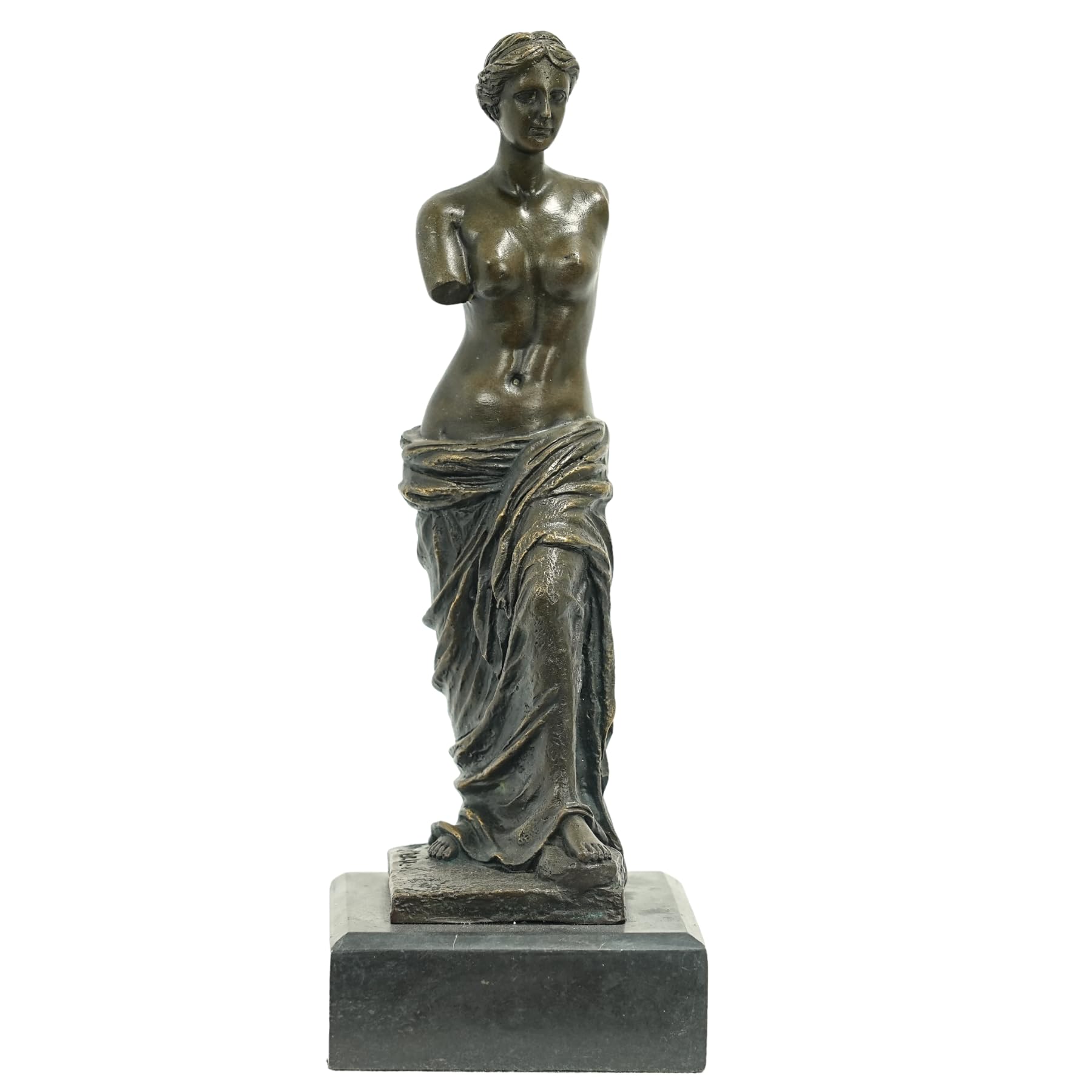 Classic Bronze Venus de Milo Sculpture,Greek Goddess Aphrodite Figurines Bronze Statue and Sculpture for Home Office Decor and Precious Gift