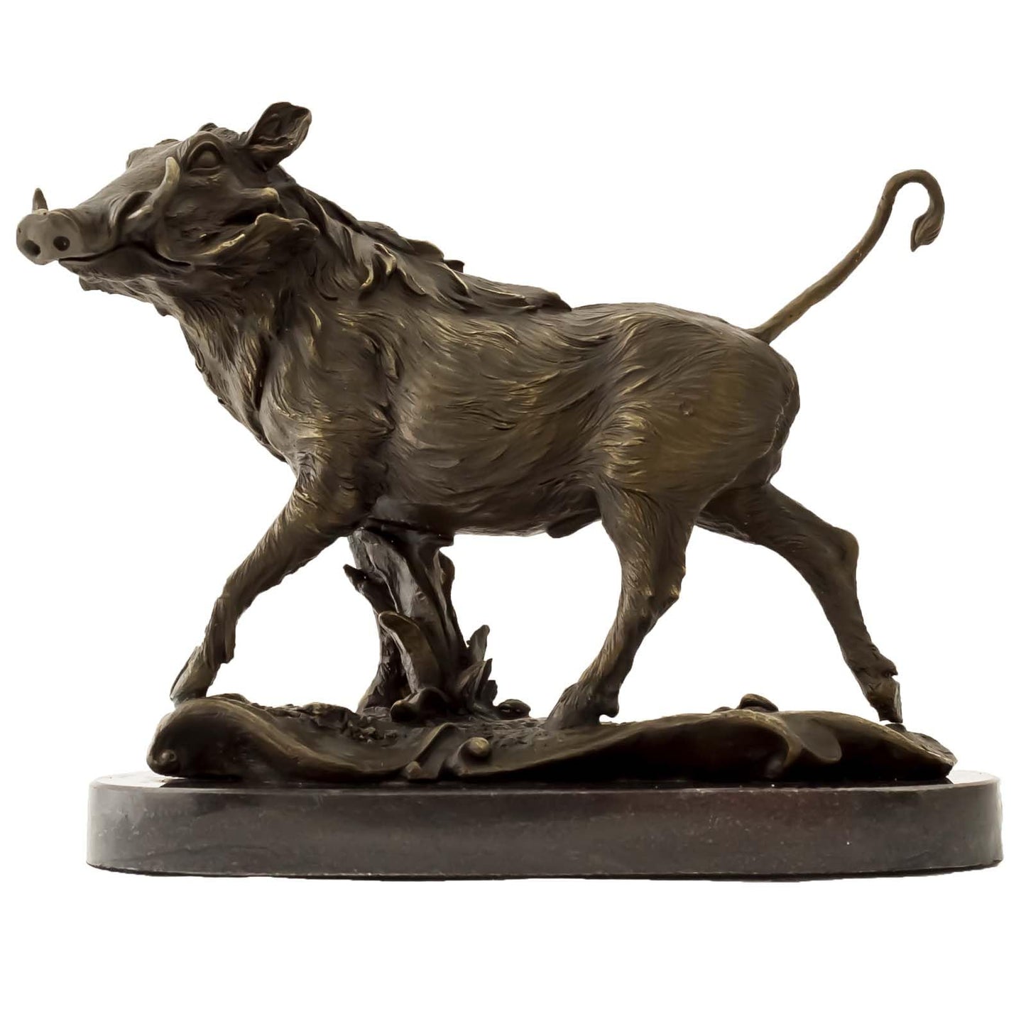 Wild Boar Pig Bronze Sculpture Statue, Chinese Classic Bronze Wildpig Figurine Figure Hot Cast Home Décor Collectible Artwork