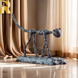 "The Cat" Bronze/Metal Sculpture Replica by Alberto Giacometti - Famous Abstract Bronze/Metal Animal Sculpture-Iconic Modern Art Statue for Home Decor and Collectors