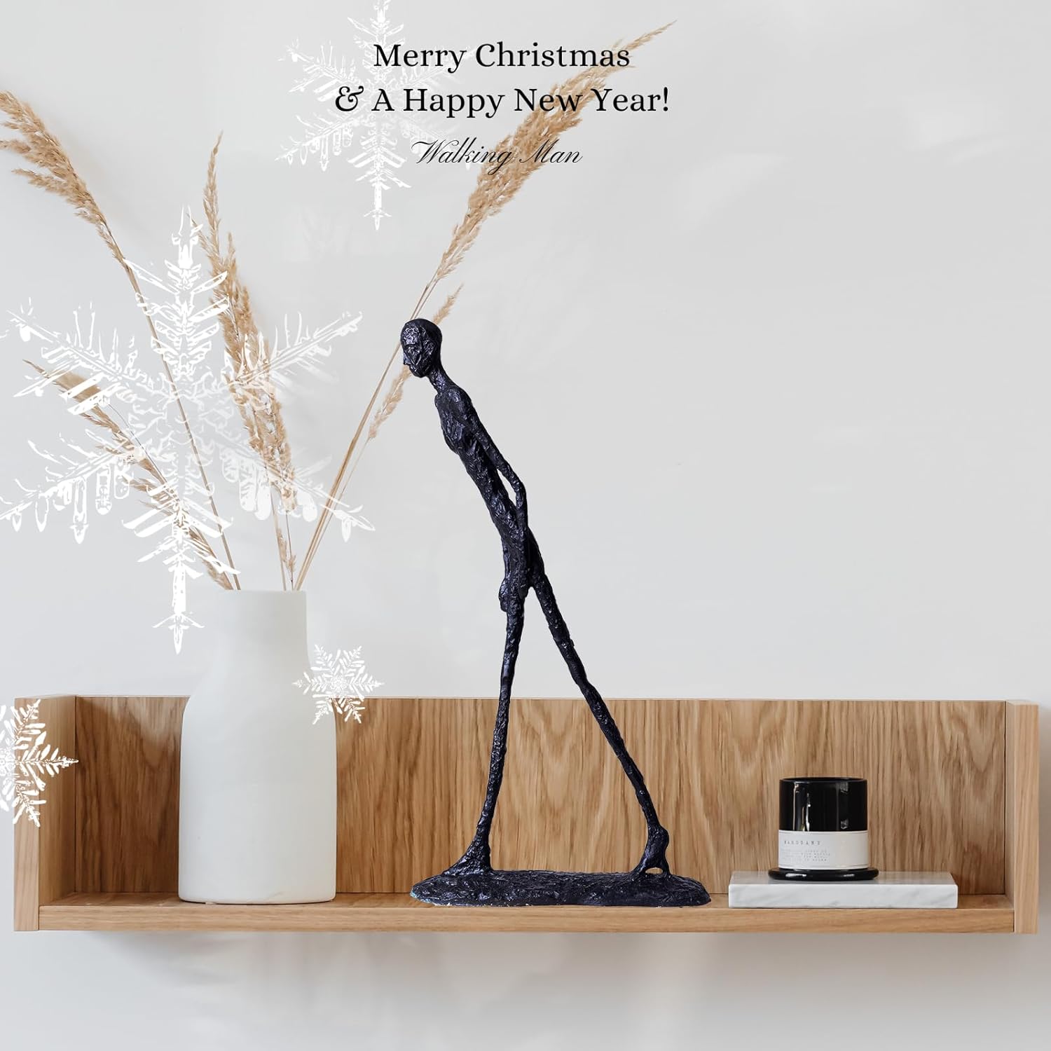 Giacometti Walking Man Bronze Statue – Handcrafted Art Deco Sculpture, Museum-Quality Office & Home Exclusive Modern Decorative, Unique Gift for Collectors