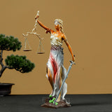 Famous Lady Justice Bronze Sculpture Bronze Lady Justice Sculpture Goddess Themis Art Crafts For Home Decor Ornament Luxury Gift
