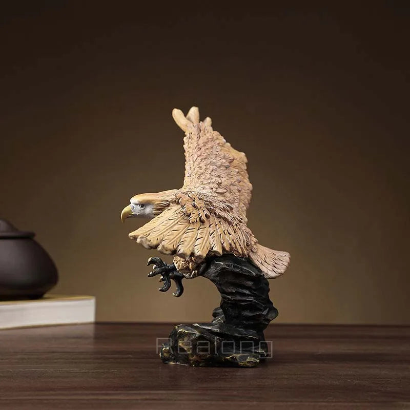 Bronze Eagle Statue Large Bronze Eagle Sculpture Casting Bronze Animals Art Figurine For Home Garden Decoration Ornament Gifts