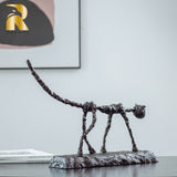 "The Cat" Bronze/Metal Sculpture Replica by Alberto Giacometti - Famous Abstract Bronze/Metal Animal Sculpture-Iconic Modern Art Statue for Home Decor and Collectors