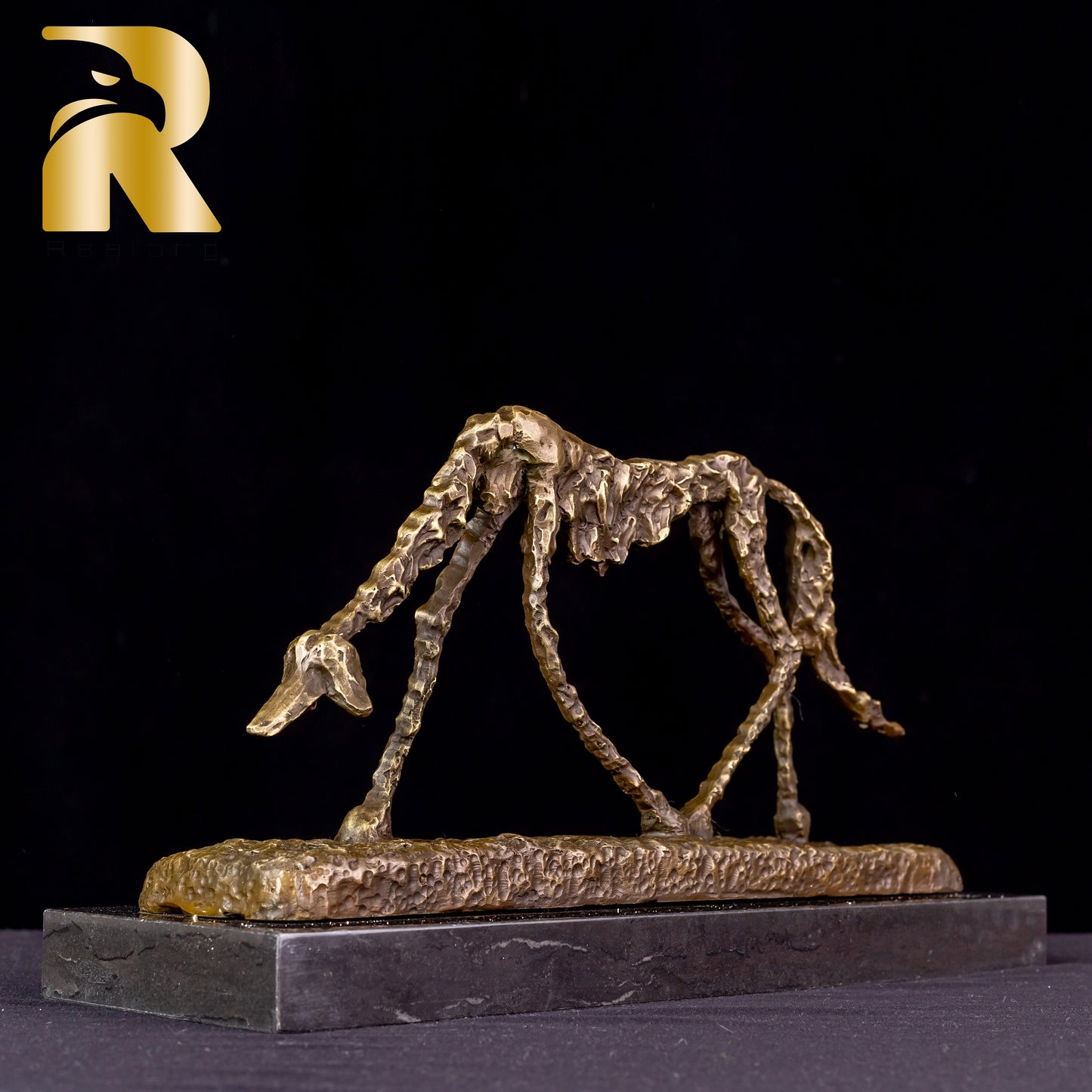 "The Dog" Bronze Sculpture Replica by Alberto Giacometti - Famous Abstract Bronze Animal Sculpture-Iconic Modern Art Statue for Home Decor and Collectors
