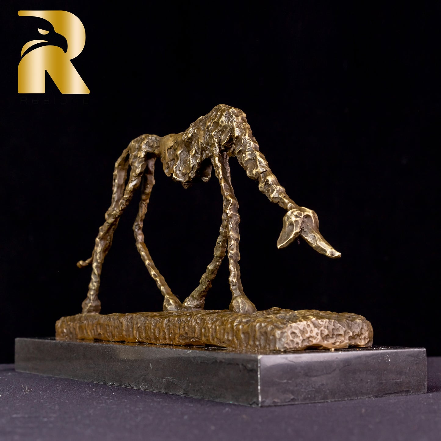 "The Dog" Bronze Sculpture Replica by Alberto Giacometti - Famous Abstract Bronze Animal Sculpture-Iconic Modern Art Statue for Home Decor and Collectors