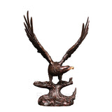 Bronze Eagle Statue Large Bronze Eagle Sculpture Casting Bronze Animals Art Figurine For Home Garden Decoration Ornament Gifts
