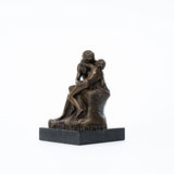 The Kiss Bronze Statues Famous Lovers Figurine Rodin Bronze Kiss Sculpture With Marble Base For Home Decor Anniversary Gift
