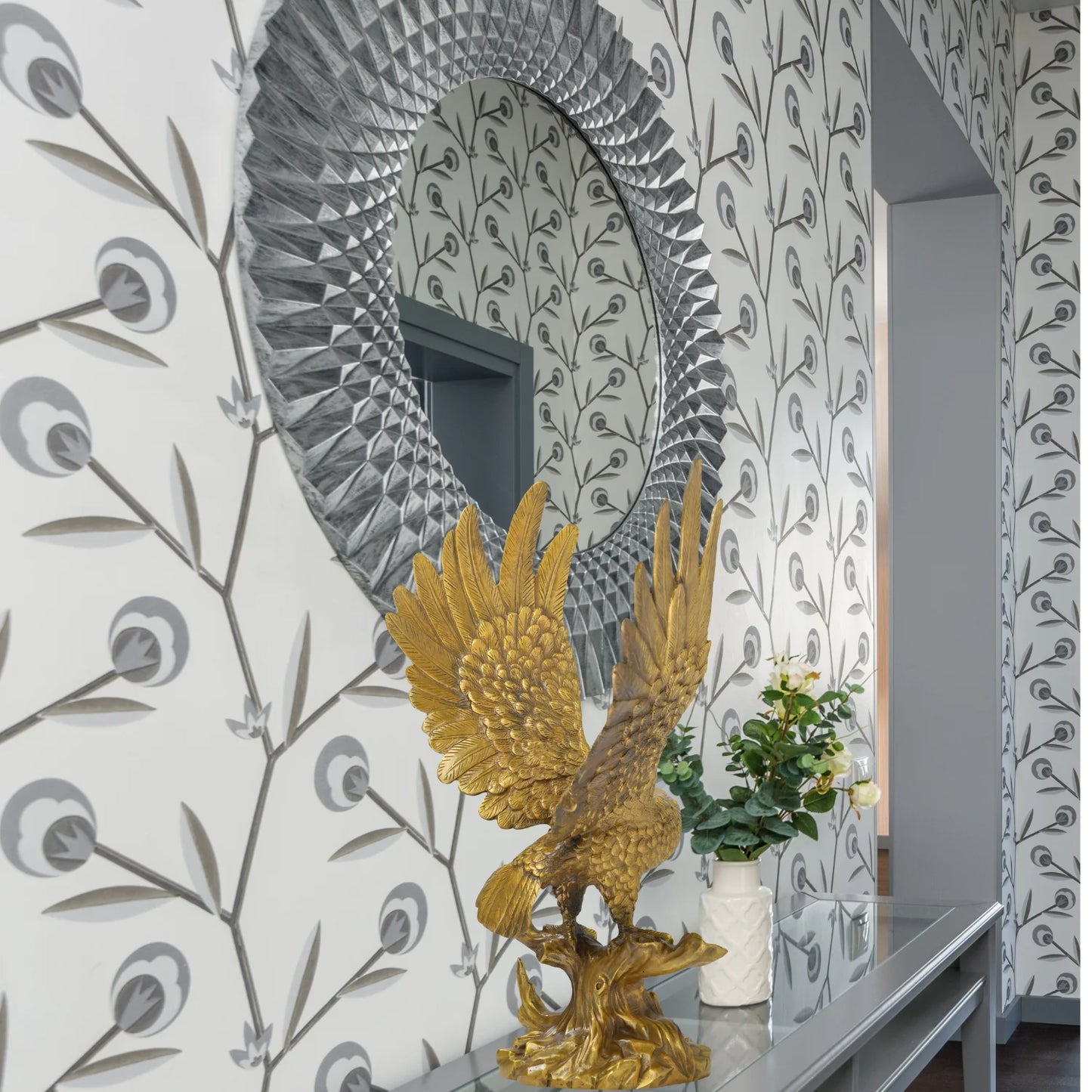 38cm Bronze Eagle Statue Hot Casting Bronze Flying Eagle Sculpture Handmade Animal Art Figurine For Home Indoor Decor Collection