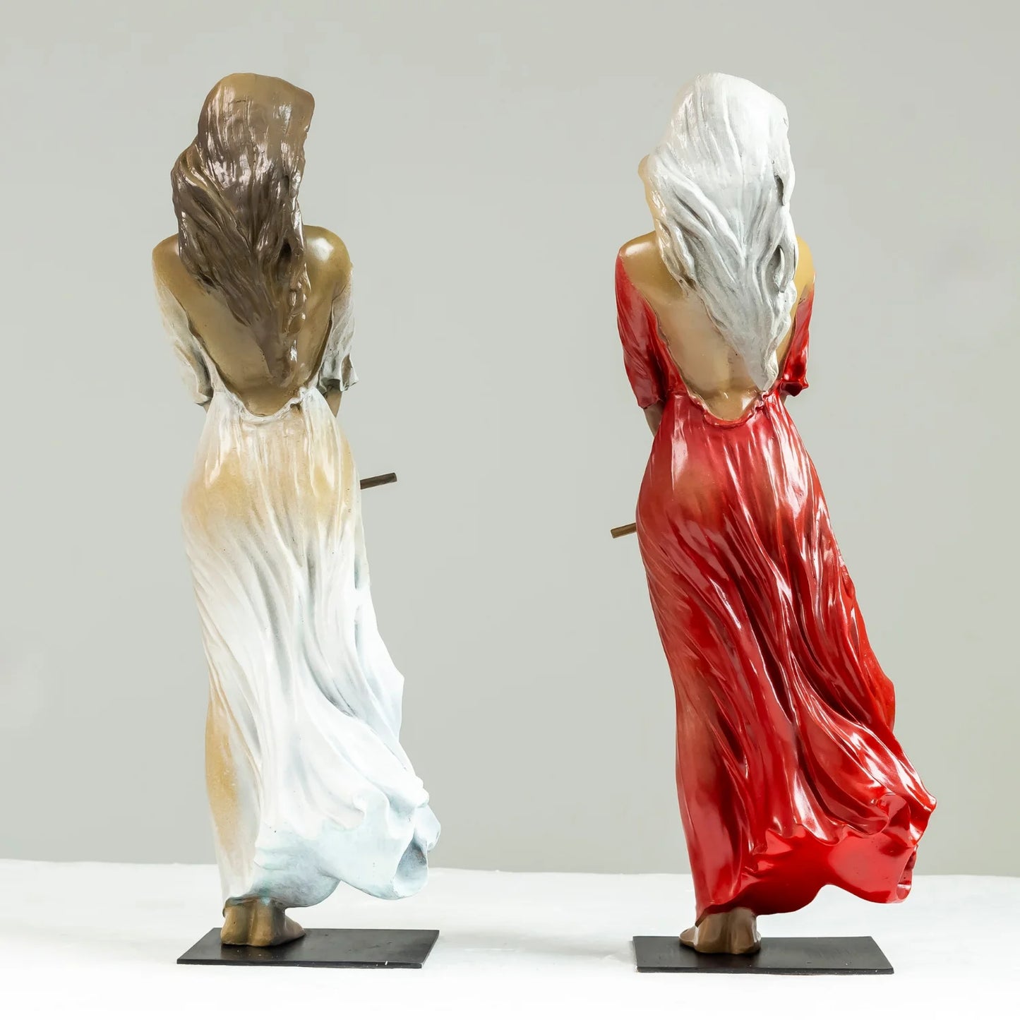 60cm Famous Luo Li Rong Bronze Sculpture Beautiful Luo Li Rong Pretty Lady Bronze Statue Casting Handcrafts Home Garden Decor