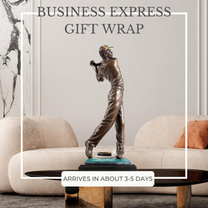 Grand bronze golf statue gifts for golf lovers dining room display