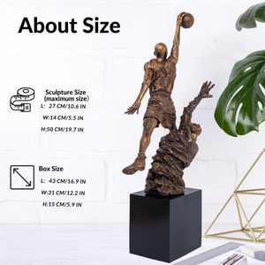 Glossy Michael Jordan #23 Chicago Bulls dunk sculpture as perfect gift for basketball fans