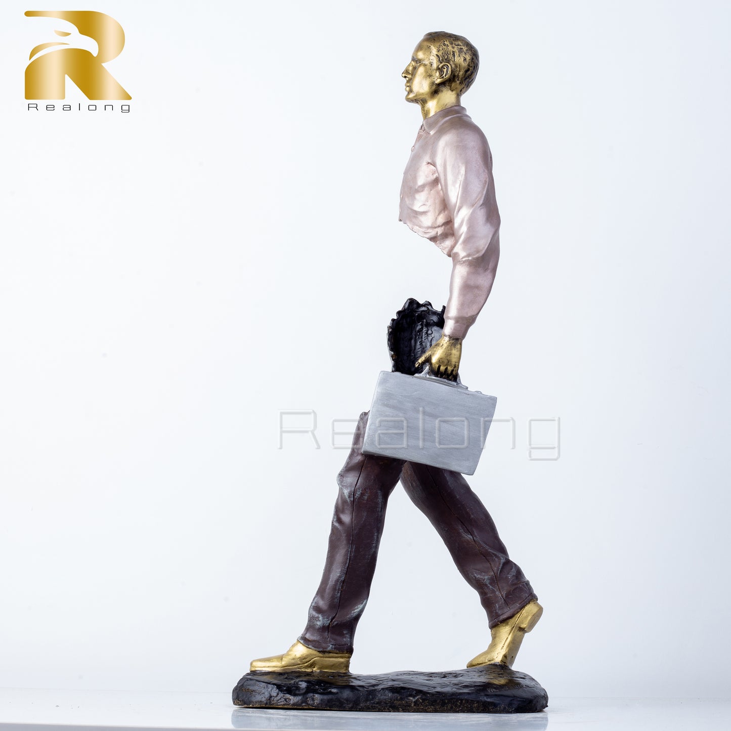Famous Bruno Catalano Bronze Traveller Sculpture The Traveller Man Statue Classic Art Craft For Home Hotel Decor luxurious Gifts