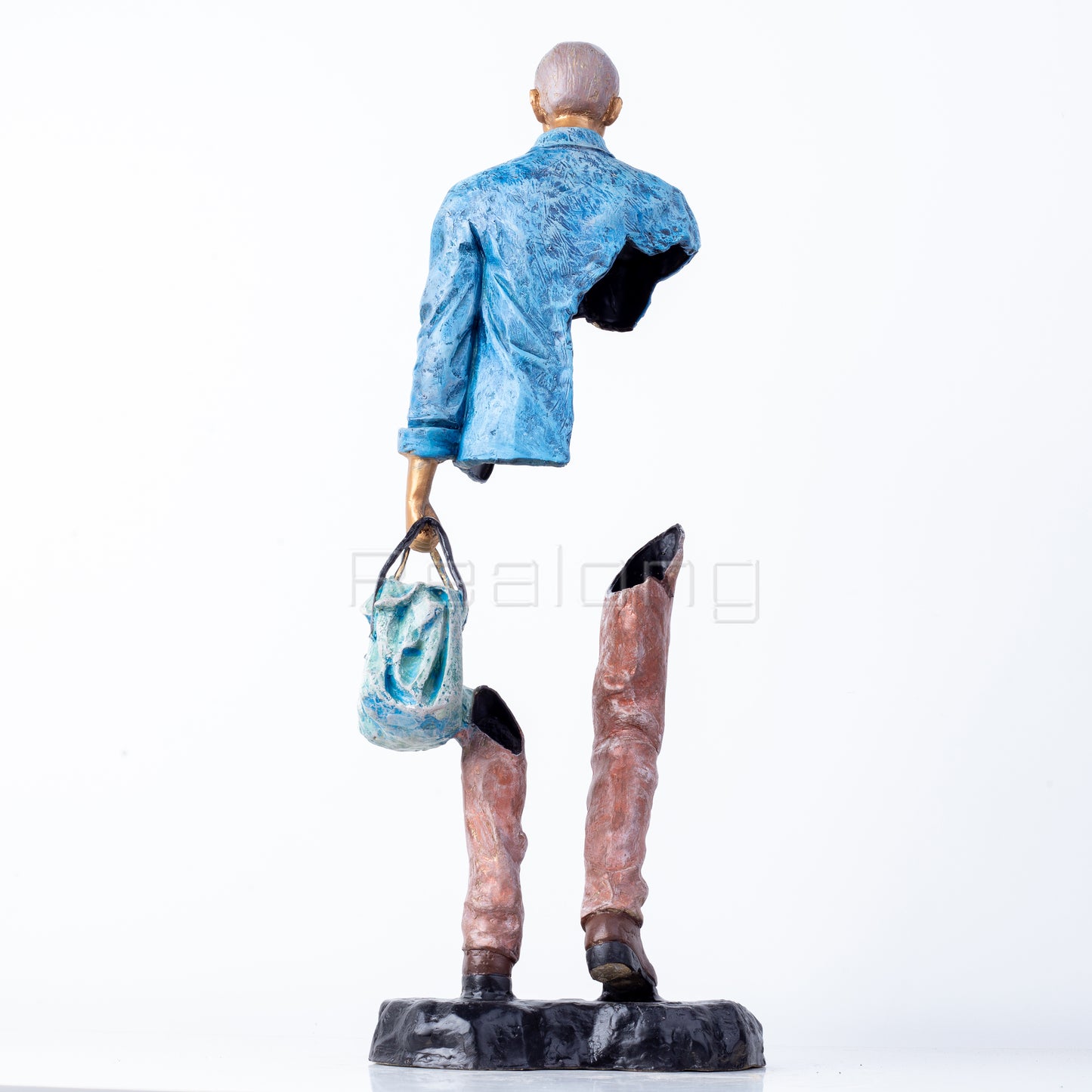 Famous Bruno Catalano Bronze Traveller Sculpture 60cm Bronze Traveler Statue Modern Art Abstract Bronze Crafts For Home Decor