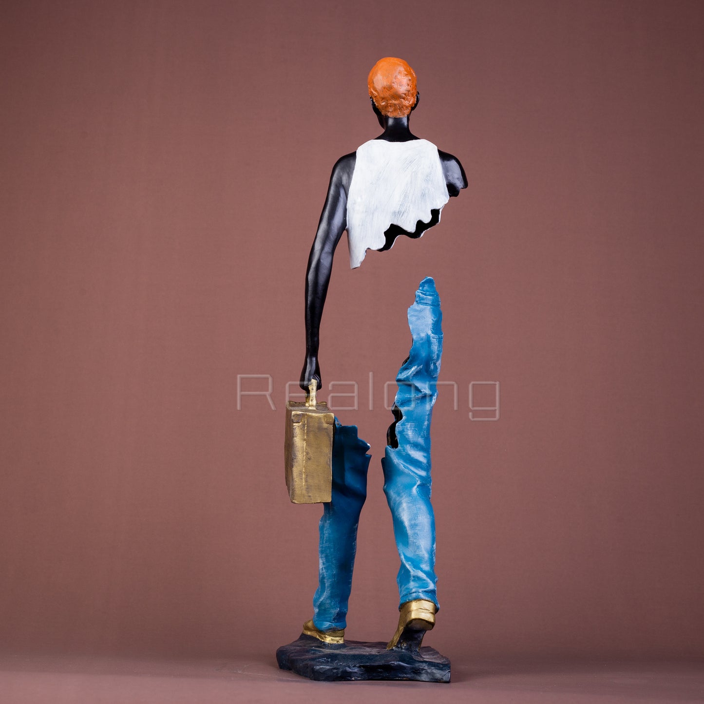 Abstract Art Bronze Travelling Man Statue Sculpture Famous Bruno Catalano Bronze Traveller Sculpture For Home Decor Gift