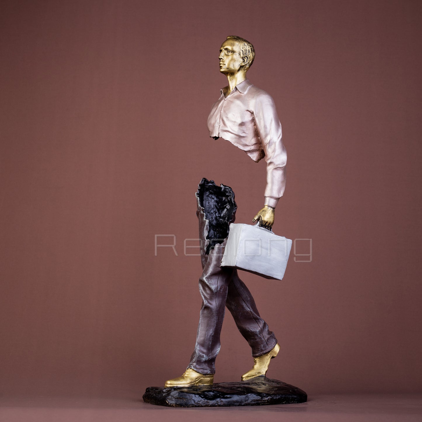 Famous Bruno Catalano Bronze Traveller Sculpture The Traveller Man Statue Classic Art Craft For Home Hotel Decor luxurious Gifts