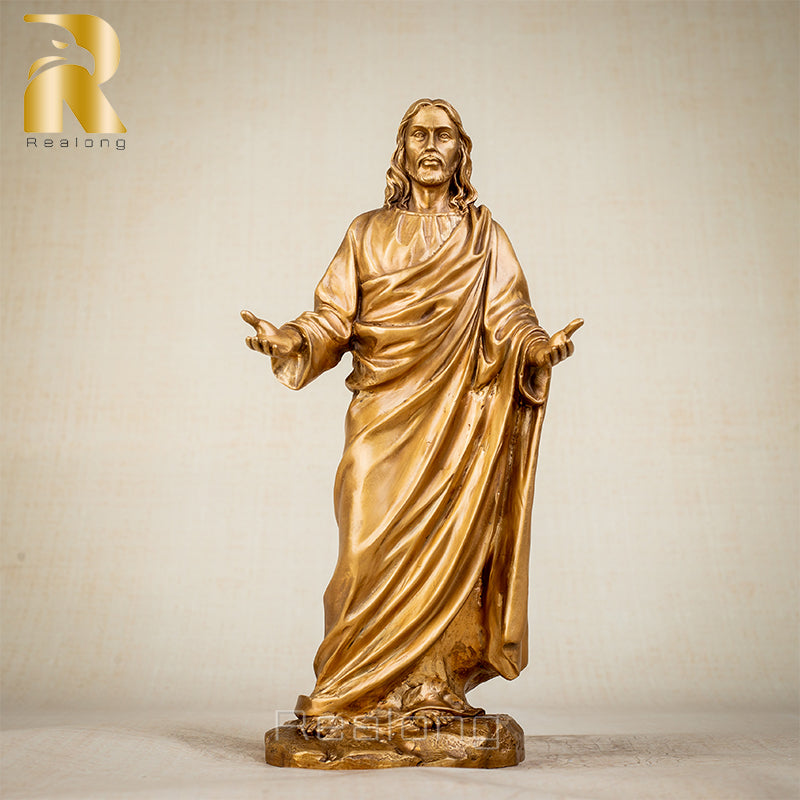 Bronze Jesus Statue Jesus Christ Blessing Bronze Sculpture Bronze Casting Jesus Art Crafts For Home Decoration Ornament Gifts