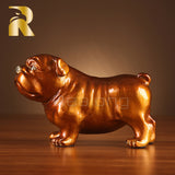 Standing Dog Bronze Sculpture Statue, L25cm, Beautiful Gift, Pure Bronze Statue, Decorative, Home Office Decor, Durable, Long Lasting
