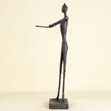 79cm Abstract Bronze Sculpture Famous Bronze Statue Inspired by Giacometti Art Crafts For Home Garden Decor Gifts Large Ornament