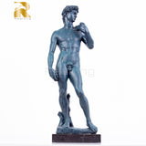 Bronze David Statue by Michelangelo Large Bronze David Sculpture Famous Man Sculptures Art Crafts For Home Decor Ornament Gifts