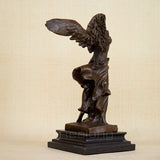 28cm Bronze Goddess Statue The Winged Victory of Samothrace Bronze Sculpture Famous Bronze Crafts For Gifts Home Decor Ornament