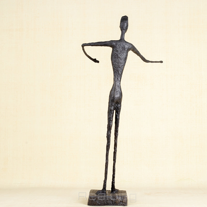 79cm Abstract Bronze Sculpture Famous Bronze Statue Inspired by Giacometti Art Crafts For Home Garden Decor Gifts Large Ornament