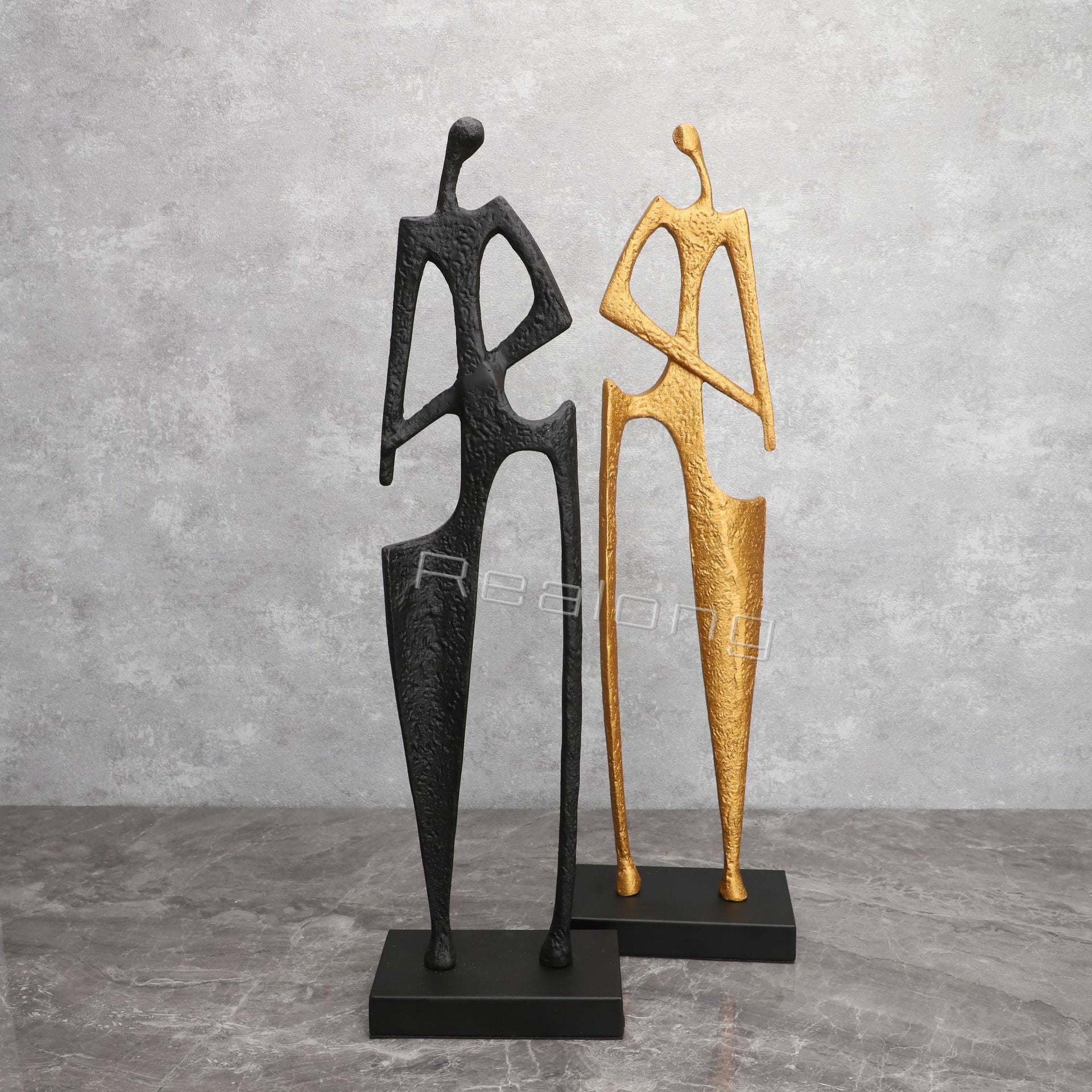 Abstract Figures Statues And Sculptures Handmade Crafts Character Statue Walking Man Metal Sculpture For Home Hotel Office Decor