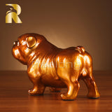 Standing Dog Bronze Sculpture Statue, L25cm, Beautiful Gift, Pure Bronze Statue, Decorative, Home Office Decor, Durable, Long Lasting