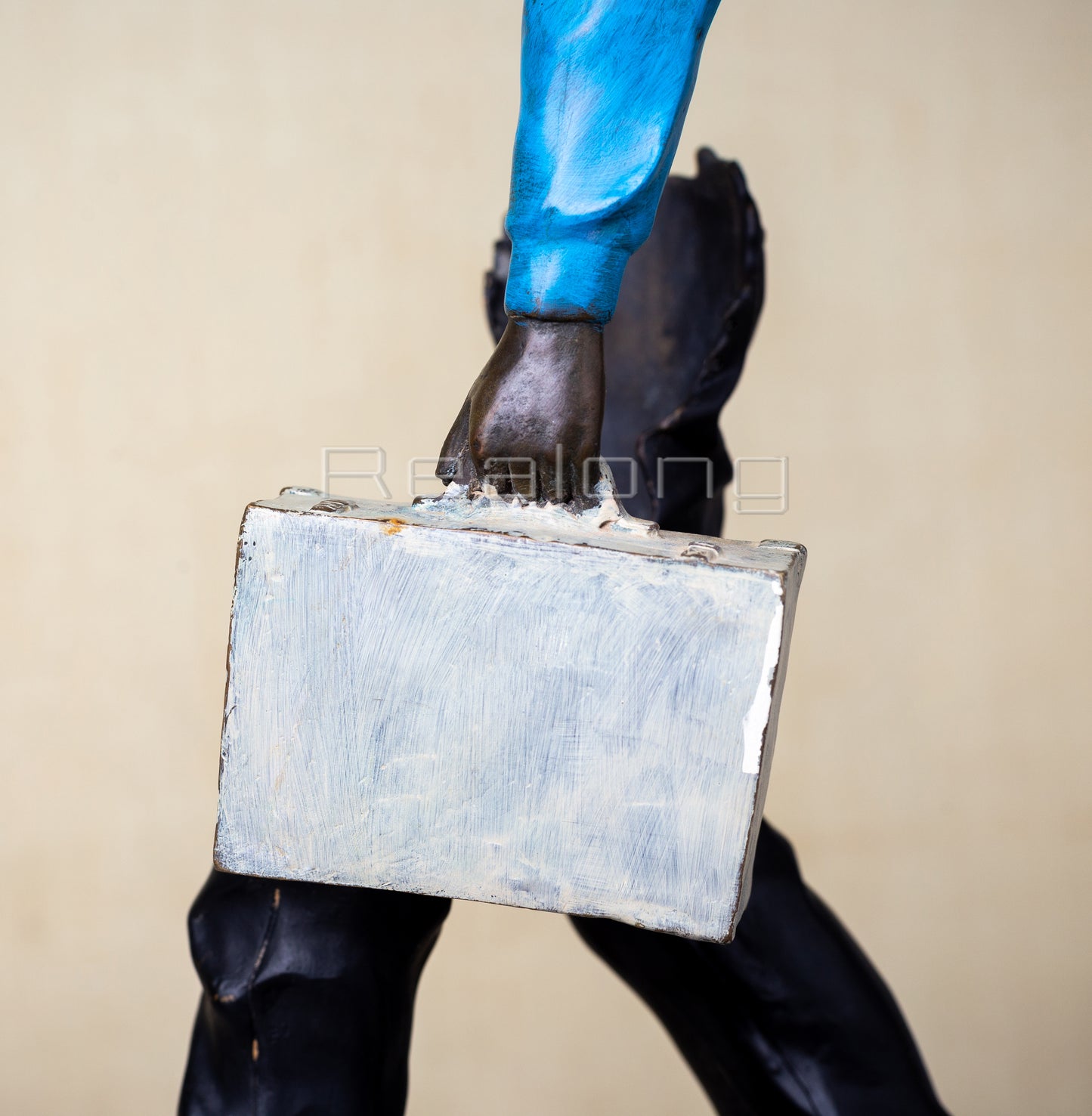 58cm Famous Bruno Catalano Bronze Traveller Sculpture Abstract Travel Man Bronze Statues Modern Classic Art For Home Decor Craft