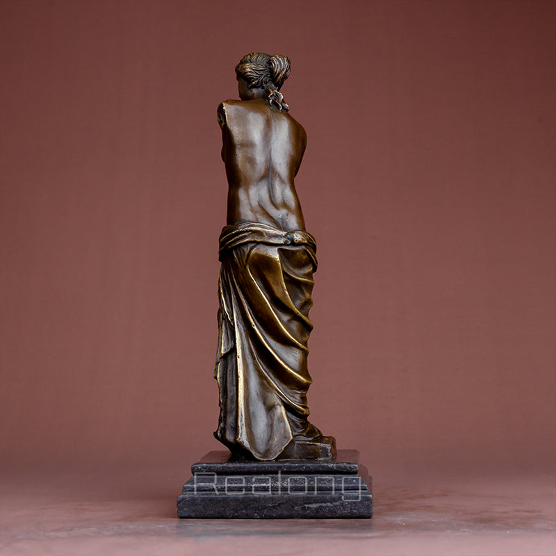 33cm Bronze Venus Statue Bronze Venus Sculpture Bronze Ancient Greece Bronze Casting Art Crafts For Home Decor Ornament Gifts