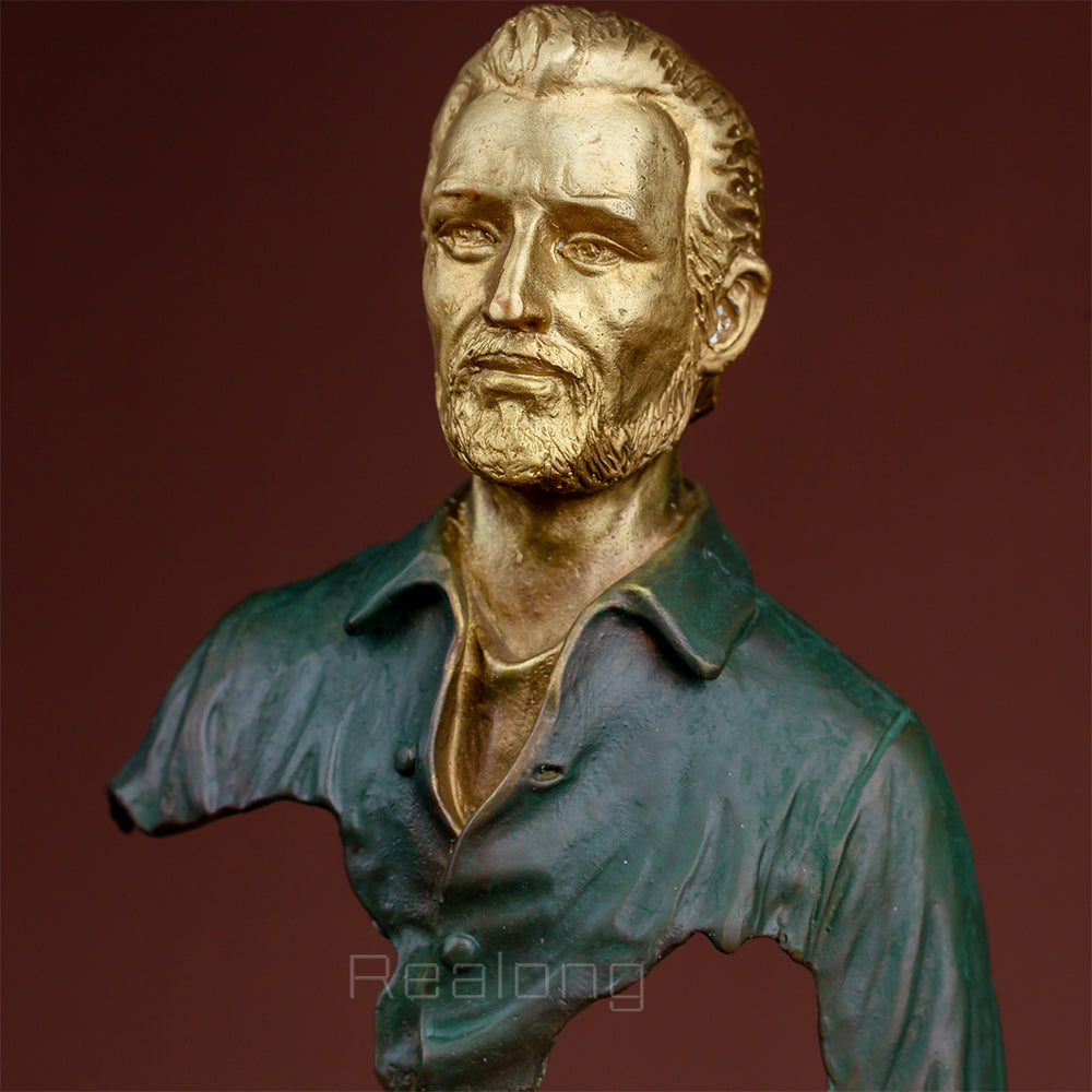 Famous Traveler Openwork Bronze Sculpture, Bruno Catalano Bronze Traveler Statue Abstract Bronze Statue for Display, Collection, Decoration, Gift (Brown Suitcase)