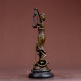 Bronze Lady Justice Statue With Scales Bronze Goddess of Justice Sculpture Mythology Bronze Statues For Home Decor Craft Gifts