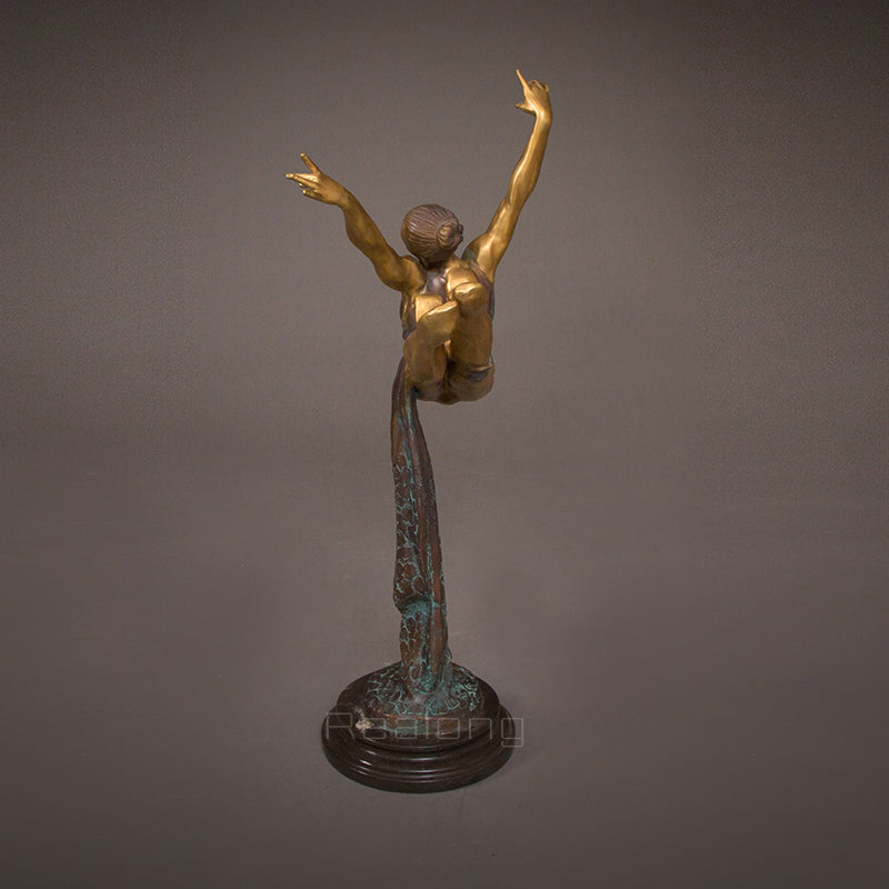 81cm Bronze Ballet Dancer Sculptures Bronze Female Ballerina Statue
