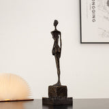 Alberto Giacometti Art Reproduction Bronze Sculpture Bronze Statue Of Standing Women Famous Abstract Collection Home Decor Craft