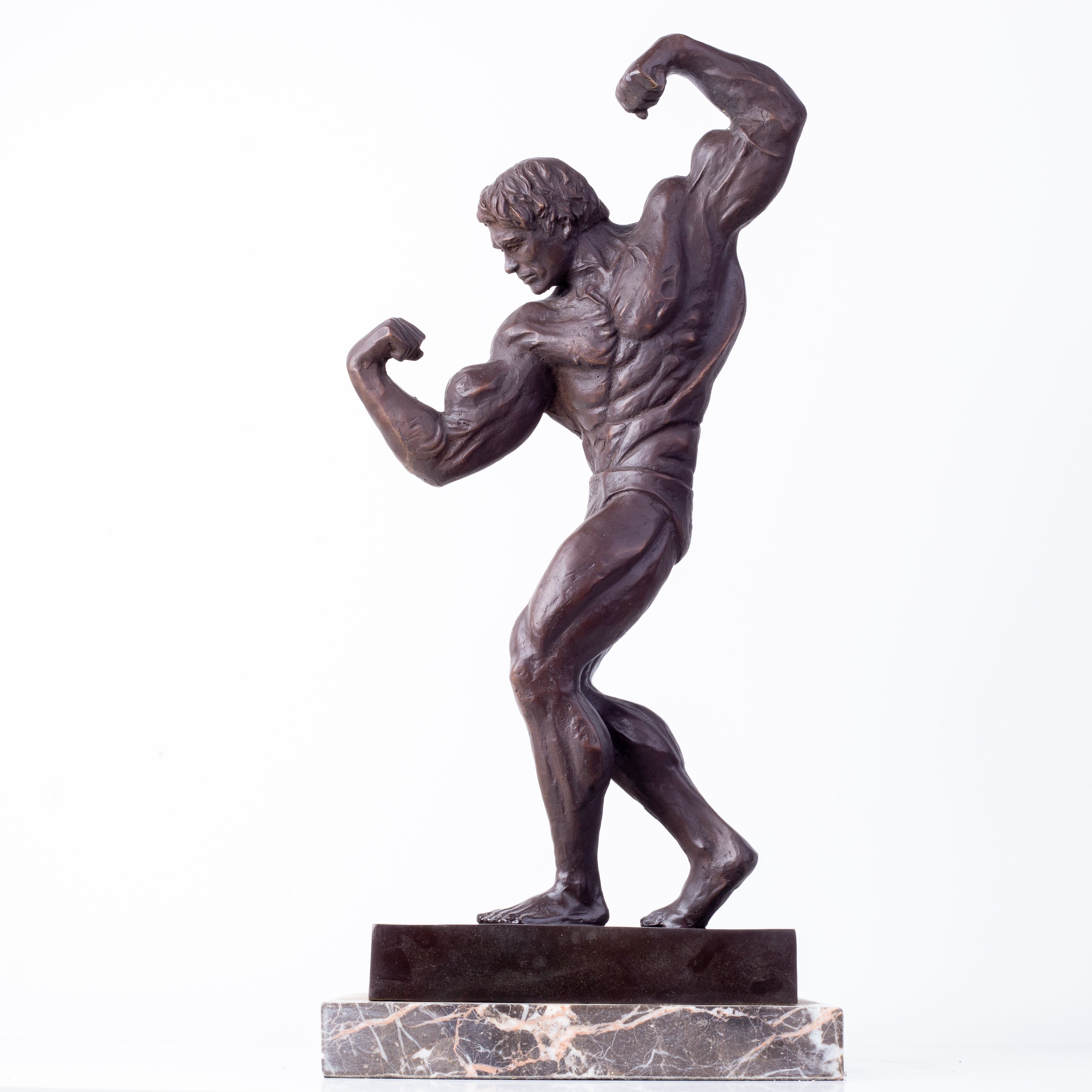 Large Bronze Muscular Man Statue Bronze Western Male Body Builder Art Sculpture Famous Muscle man Statues For Decor Craft Gifts
