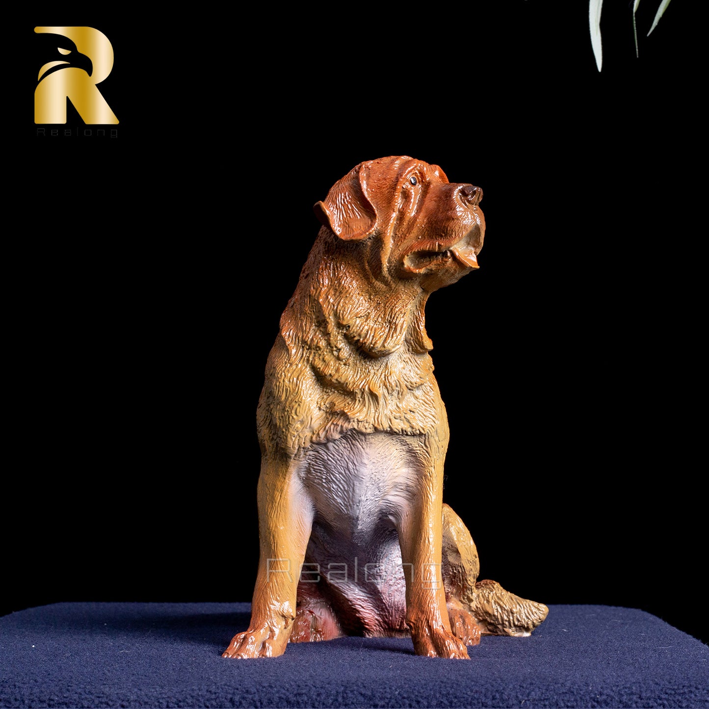 Dog Statue Bronze Sculpture Home Decor Bright Colors and Exquisite Workmanship