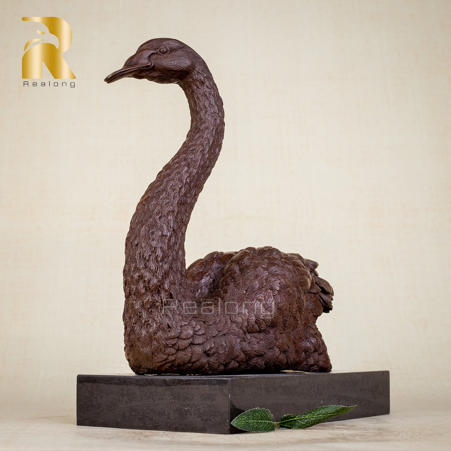 Swan Statue For Home Decor,European Style Bronze Swan Statues Indoor Ornament, Animal Sculptures For Decorative Swan Figurines 100% Bronze Swan Ornaments