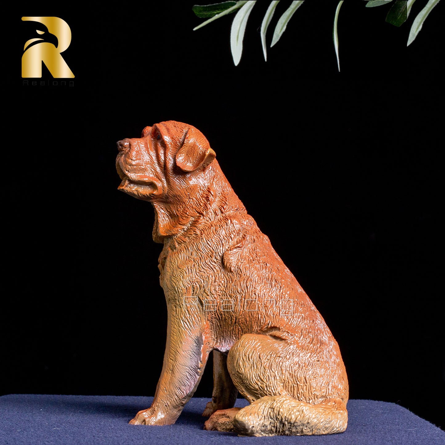 Dog Statue Bronze Sculpture Home Decor Bright Colors and Exquisite Workmanship