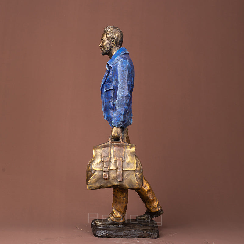 Bruno Catalano Bronze Traveler Sculpture The Traveler Man Statue Classic Art Craft For Home Hotel Decor luxurious Gifts