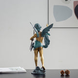 Bronze Cupid Sculpture Famous Love God Eros Bronze Cupid Statue Greek Mythology Angel Sculptures