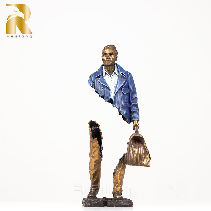 Bruno Catalano Bronze Traveler Sculpture The Traveler Man Statue Classic Art Craft For Home Hotel Decor luxurious Gifts