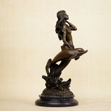 Bronze Mermaid Sculpture Classical Bronze Mermaid Statue Famous Bronze Casting Art Crafts For Home Office Decoration Gifts