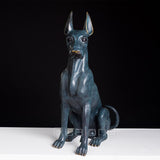 66cm Bronze Dog Statue Modern Art Bronze Dog Sculpture Large Gorgeous Ornaments For Home and Garden Decor Crafts