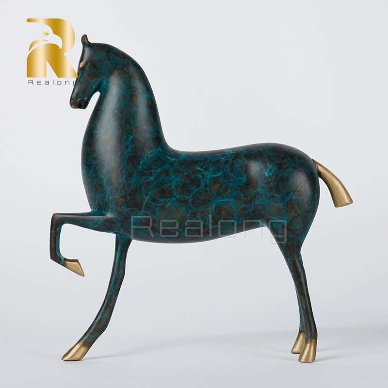Horse Statue Bronze Home Decor Horse Sculpture 100% Bronze Casting Horse Figurines Exquisite Gifts With Meticulous Workmanship