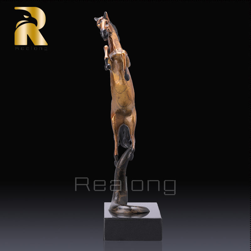 Bronze Horse Statue Sculpture Home Decor 100% Bronze Sculpture Exquisitely Crafted Collection Of Modern Art