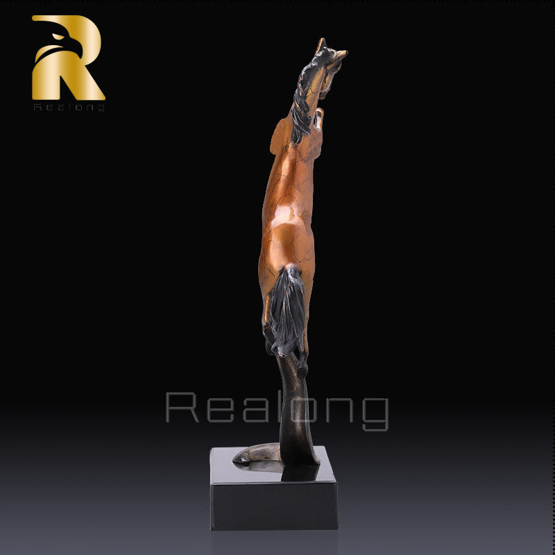 Bronze Horse Statue Sculpture Home Decor 100% Bronze Sculpture Exquisitely Crafted Collection Of Modern Art